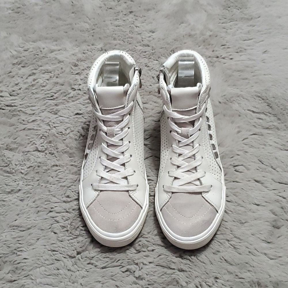 Women's White High-Top Sneakers